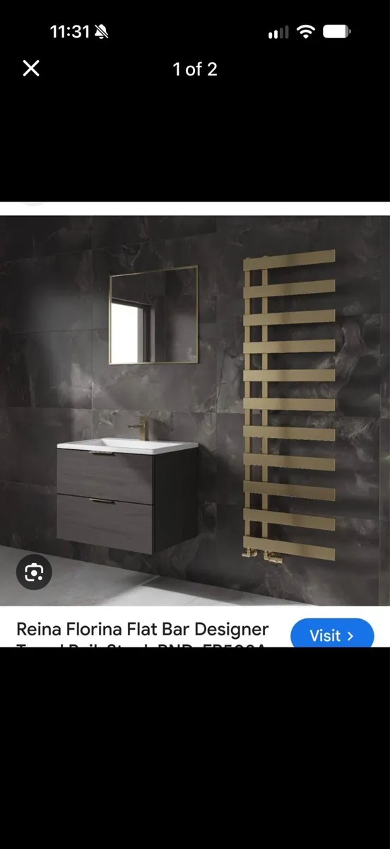 Designer electric towel radiator