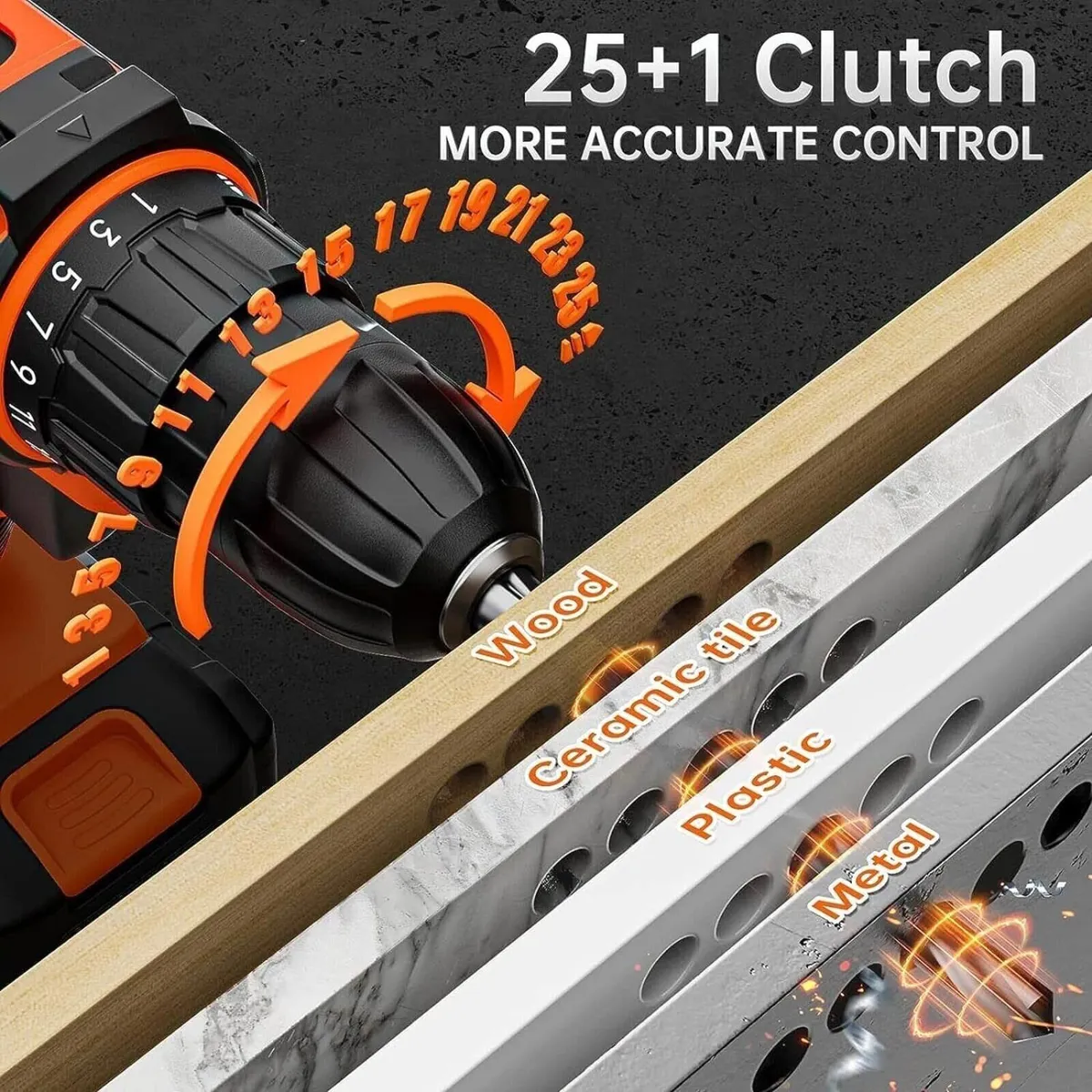 20V Cordless Drill Set – Electric DIY Tool Kit - Image 2