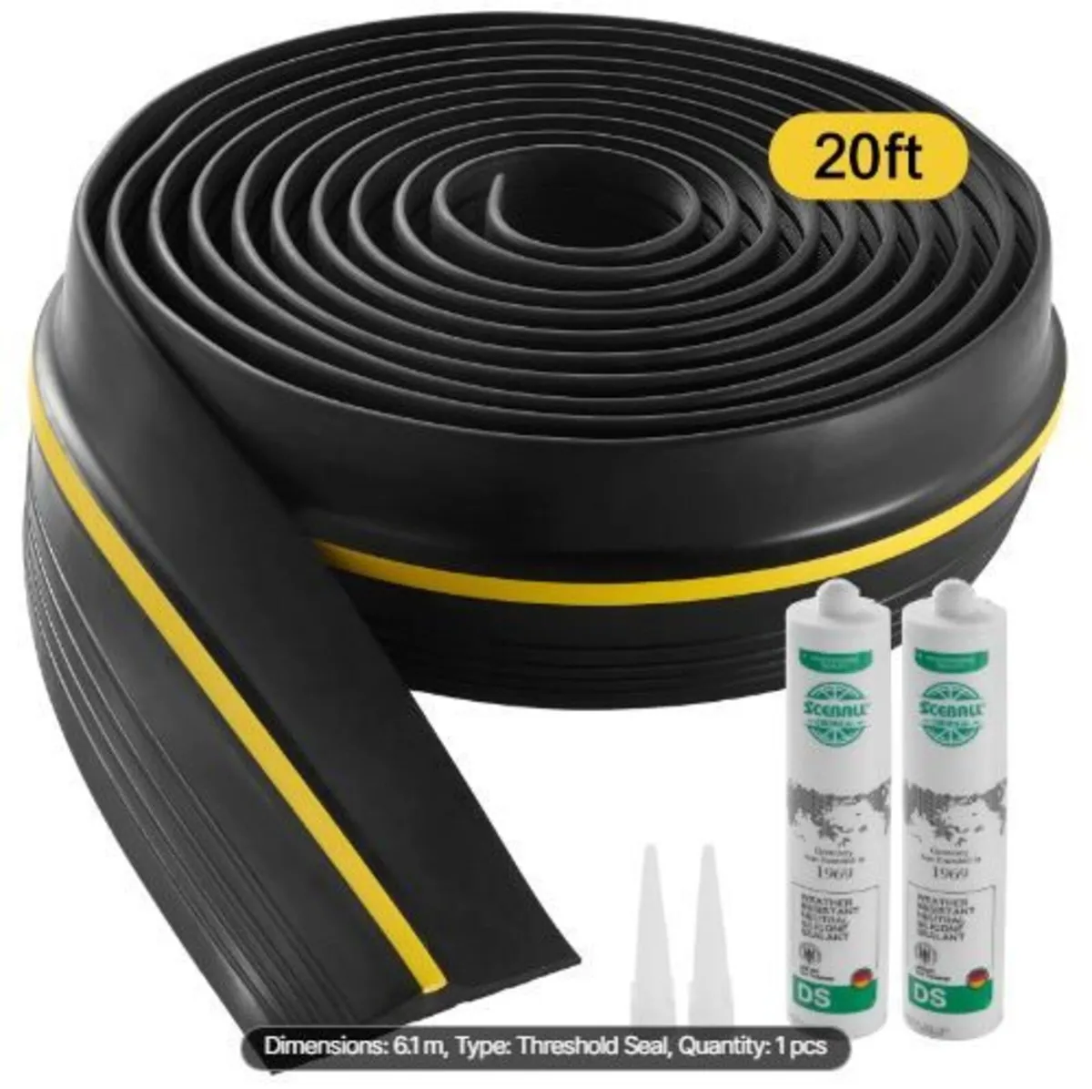 Garage Door Threshold Seal Strip, 20 FT - Image 3