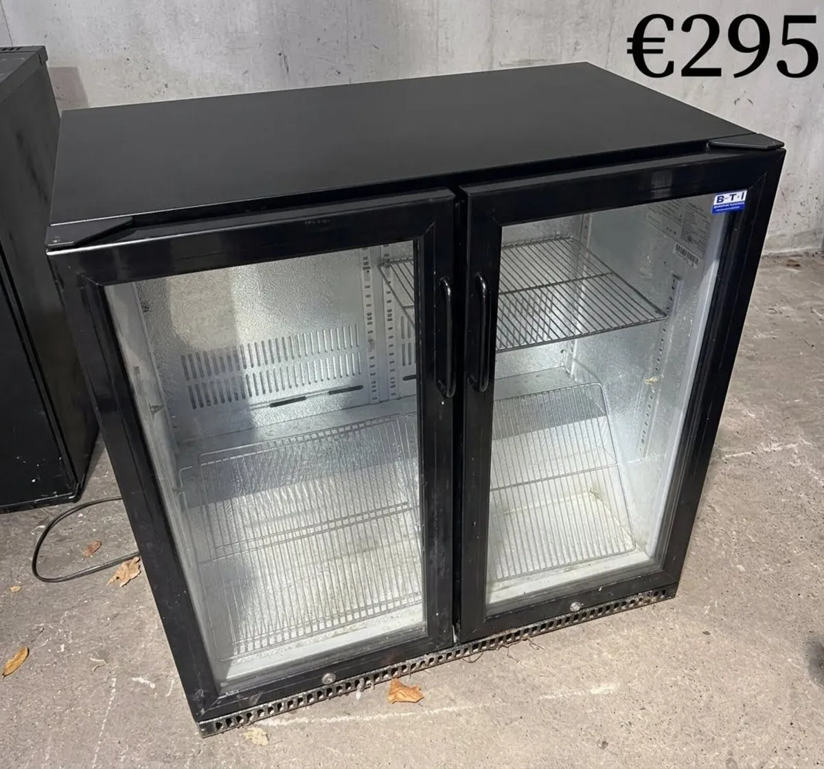 Double Glass Door Back Bar Bottle Cooler Fridge