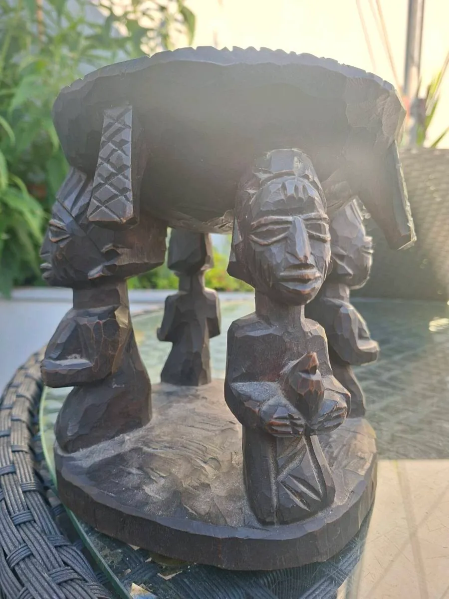 Stunning Vintage African Tribal Ceremonial Bowl - Image 1