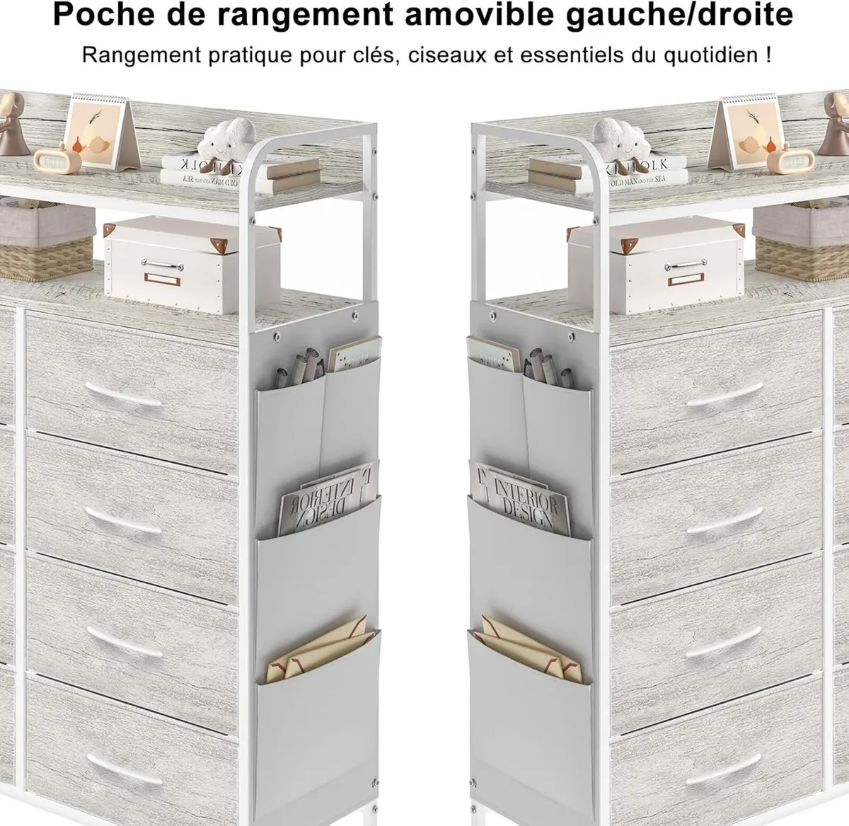 Chest of 8 Drawers Bedroom Storage Cabinet - Image 4