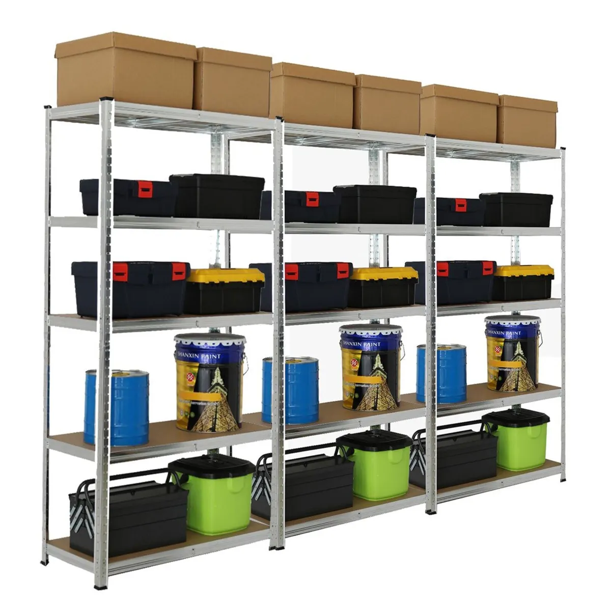 3 BAY SHELVING OFFER! Galvanised 400mm Ref:BS013 - Image 1