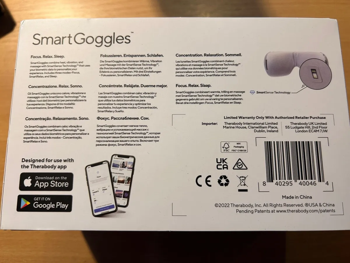 Therabody Smartgoggles - Excellent Condition - Box - Image 2