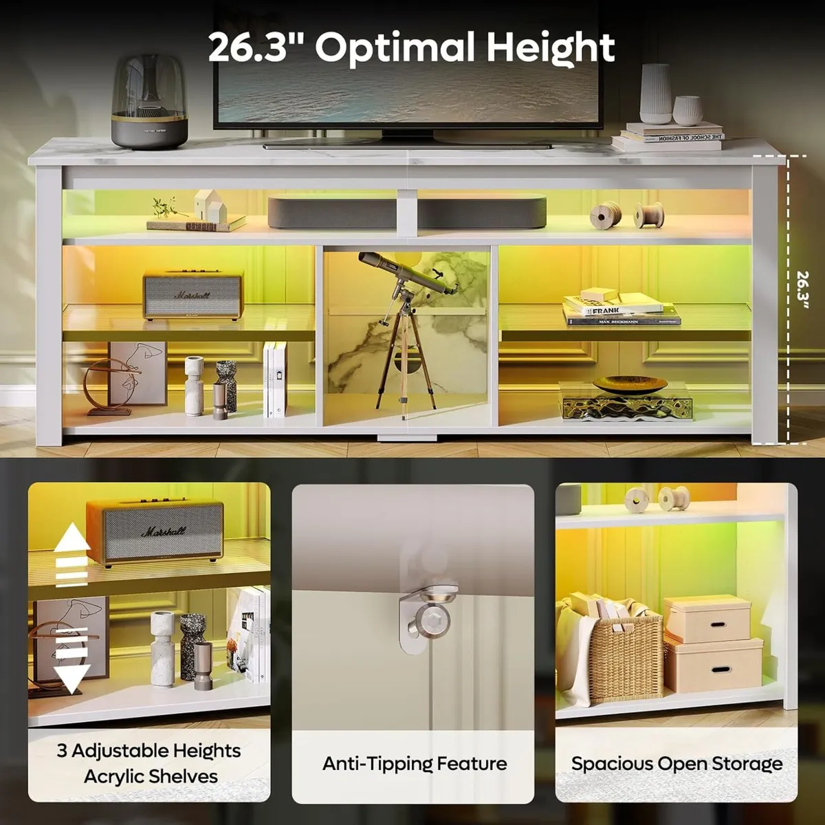 TV Stand for 70 Inch Tall Entertainment Centre - Image 4