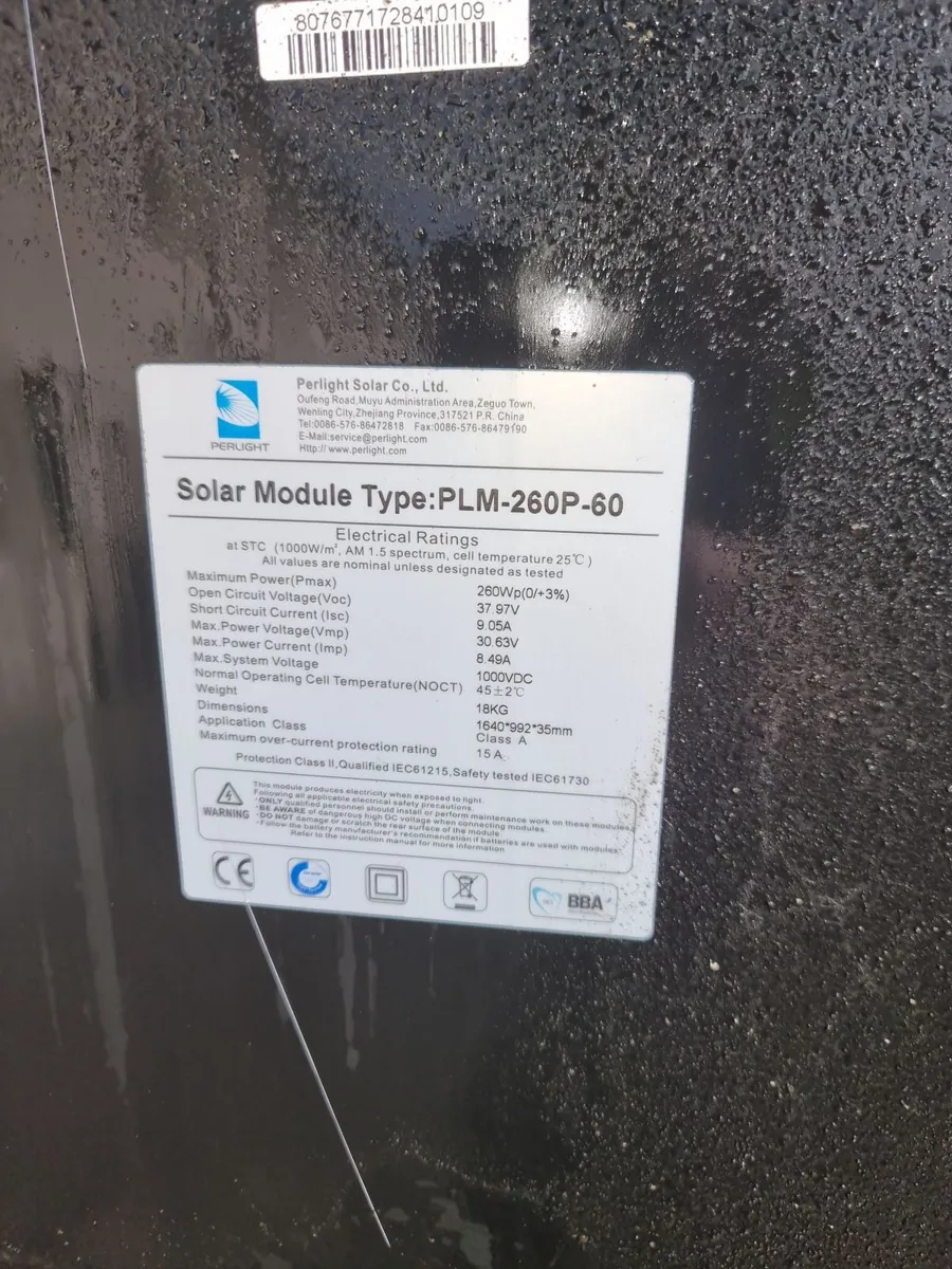 8 260watt solar panels - Image 3