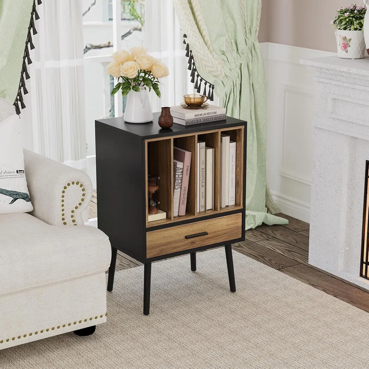 Record Player Stand with Nesting Vinyl Storage - Image 4