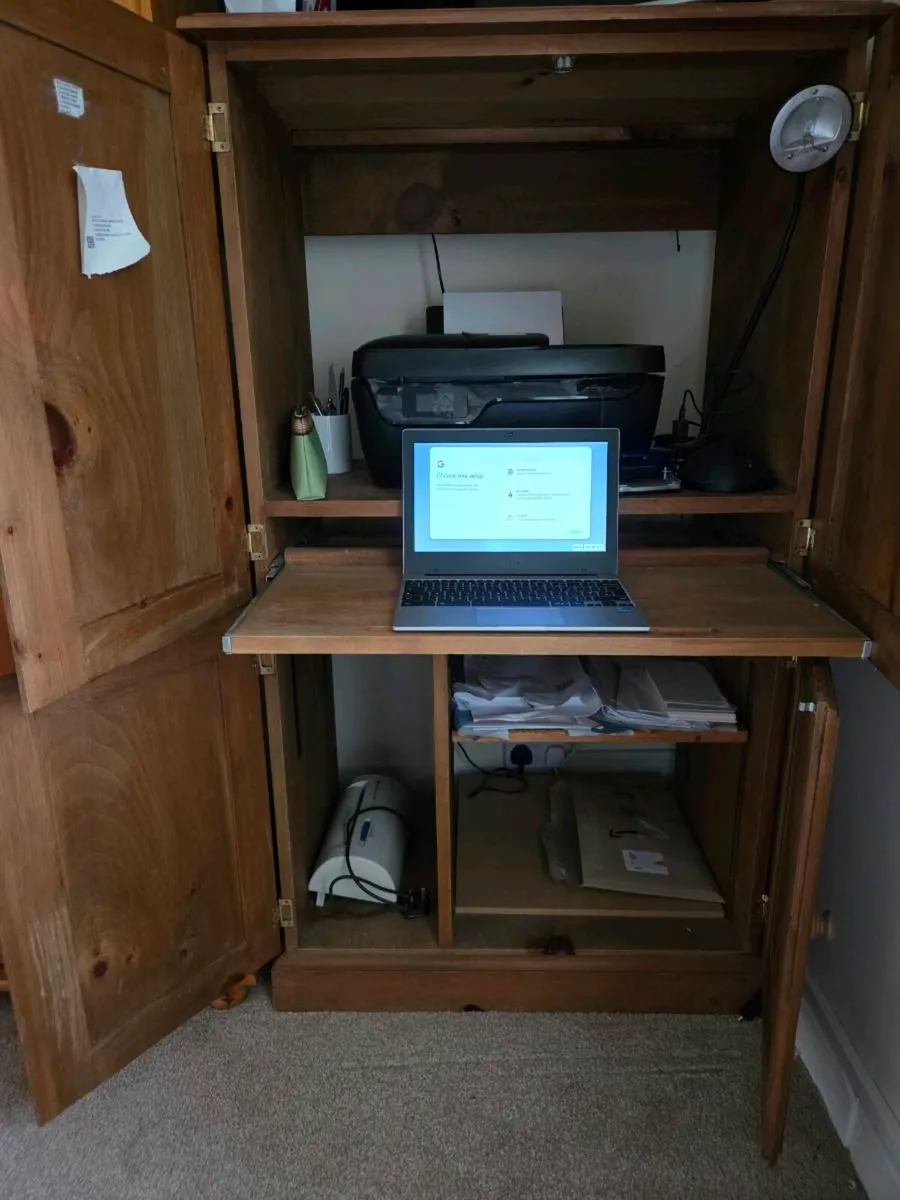 Office Armoire desk - Image 3