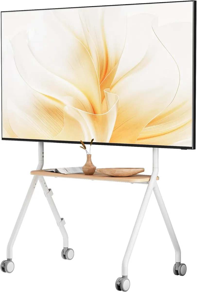 Mobile TV Stand on Wheels for 49–80 Inch - Image 1