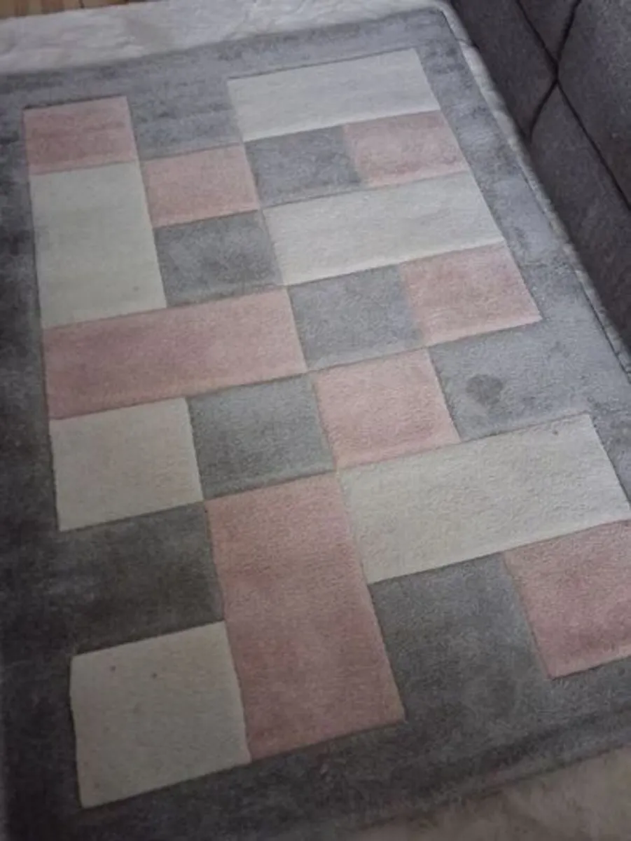 RUG PINK/GREY - Image 1
