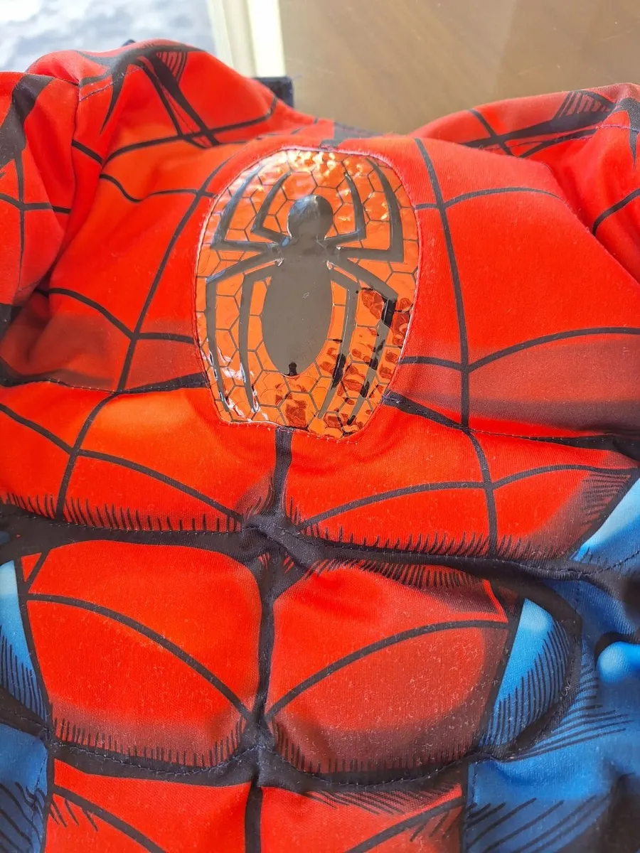 Spider man costume & mask 5-6yrs - Image 2
