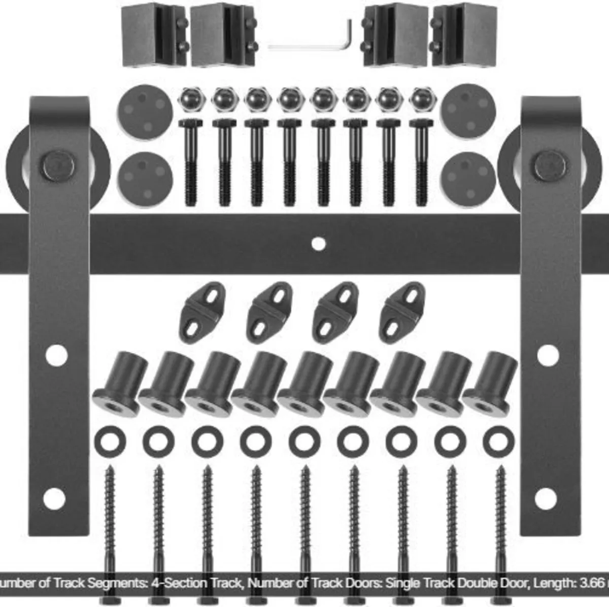 Sliding Barn Door Hardware Kit, 365.8 cm - Image 1