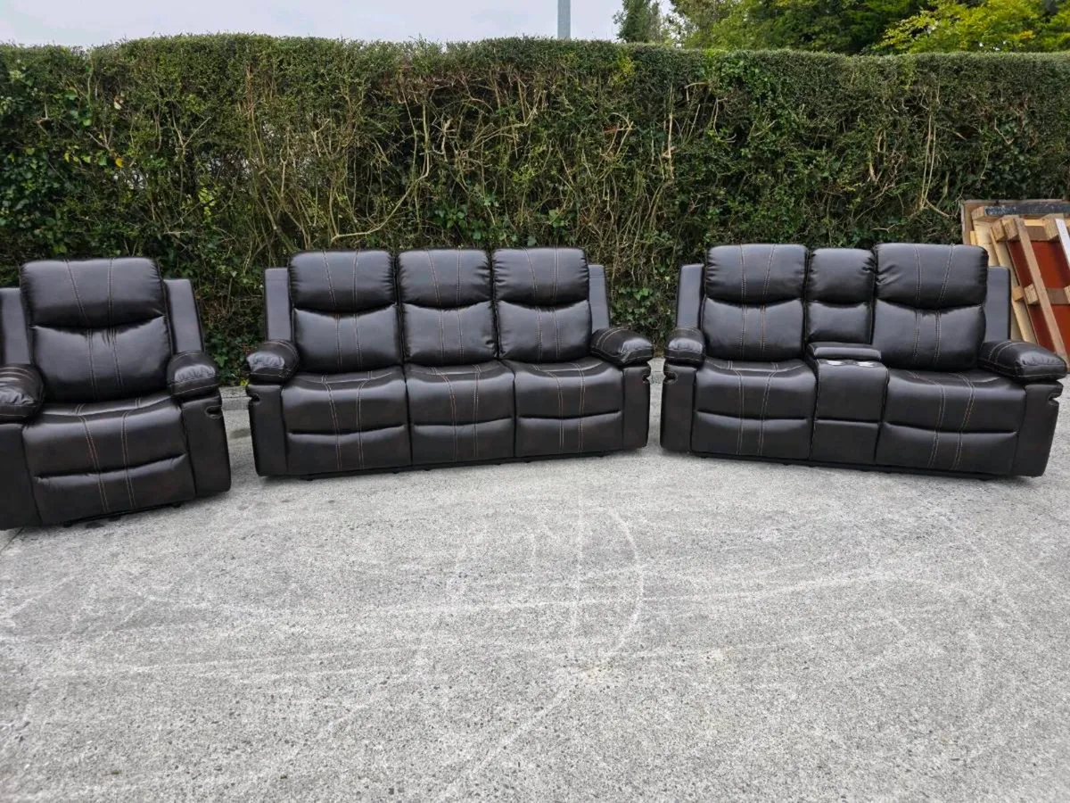 Brand new sofas choclate brown sofa