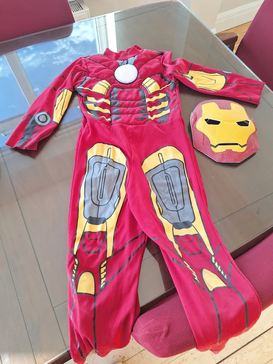 Iron man costume & mask 5-6 yr - Image 1