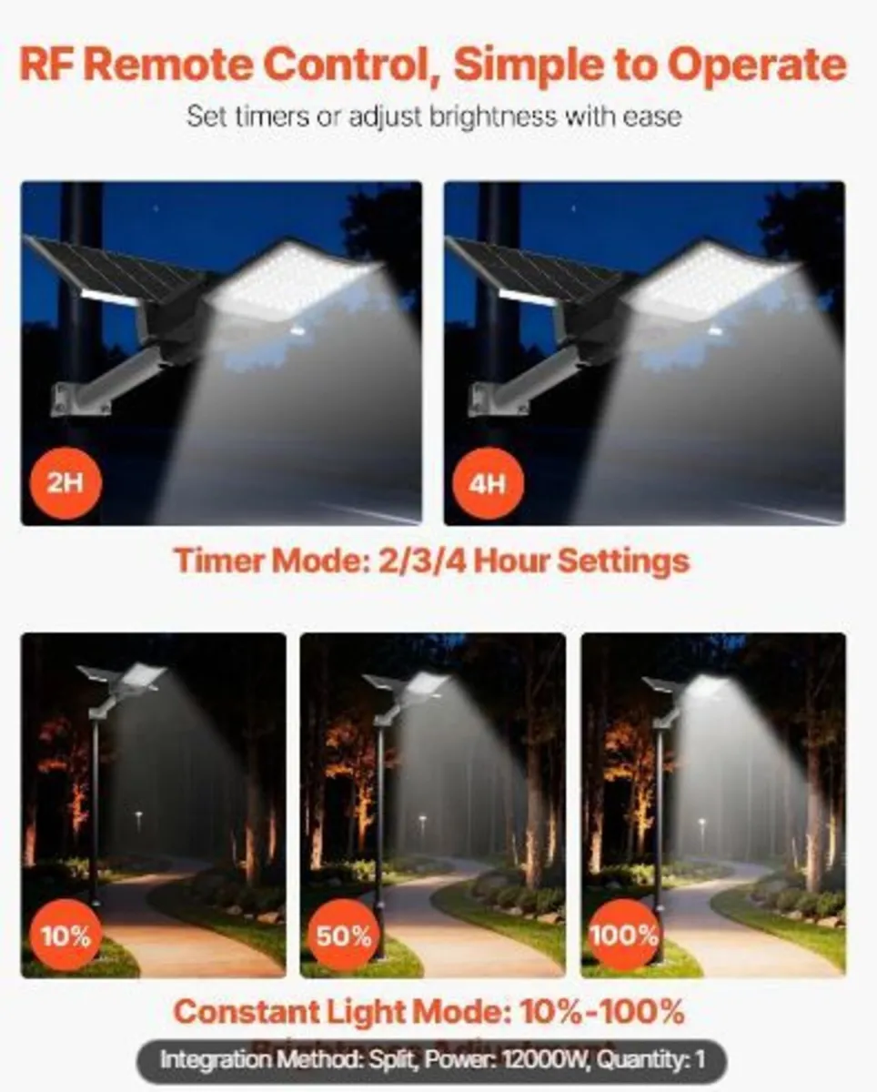 12000W Solar Street Light Outdoor - Image 2
