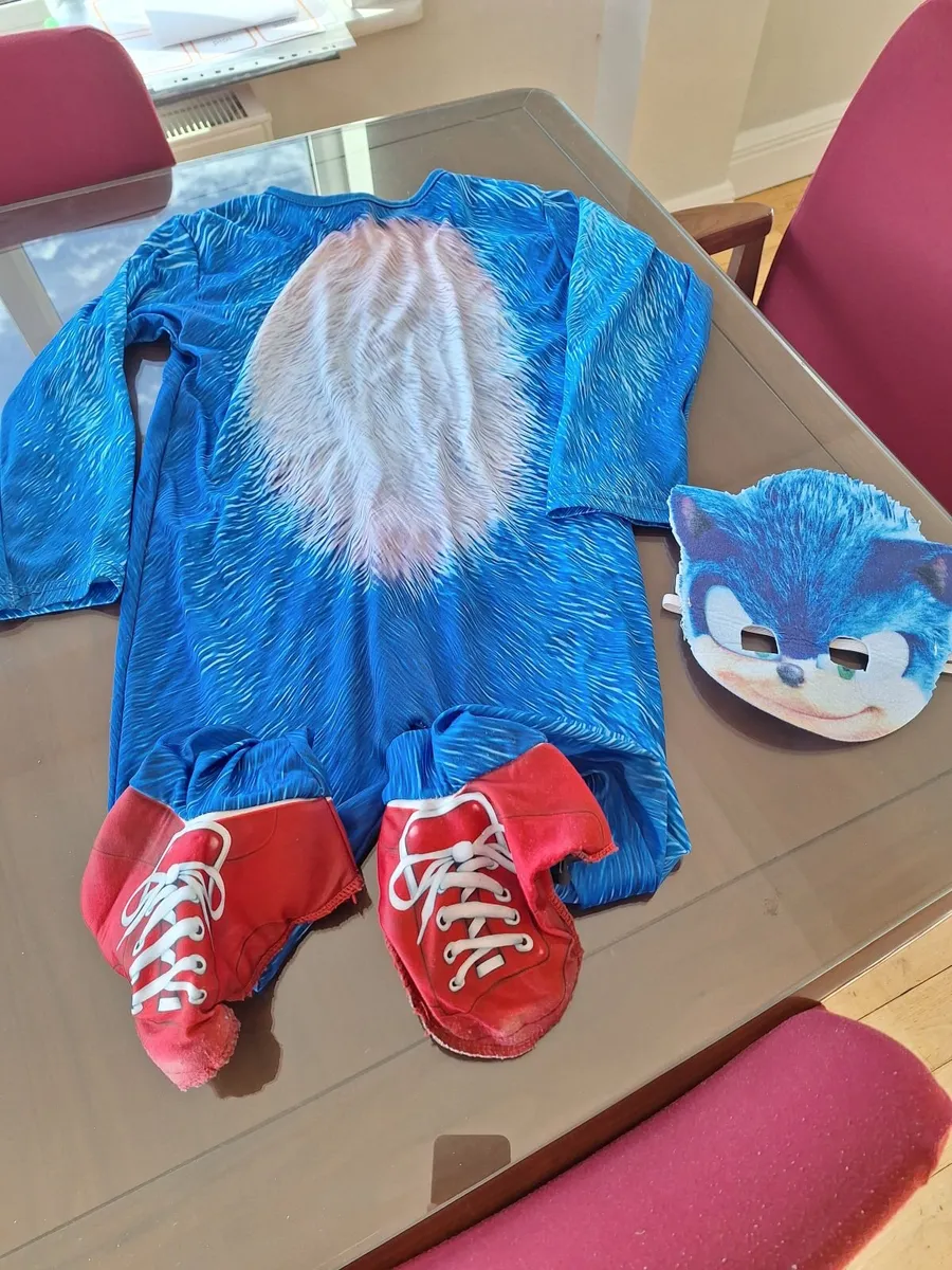 Sonic the hedgehog costume & mask - Image 2