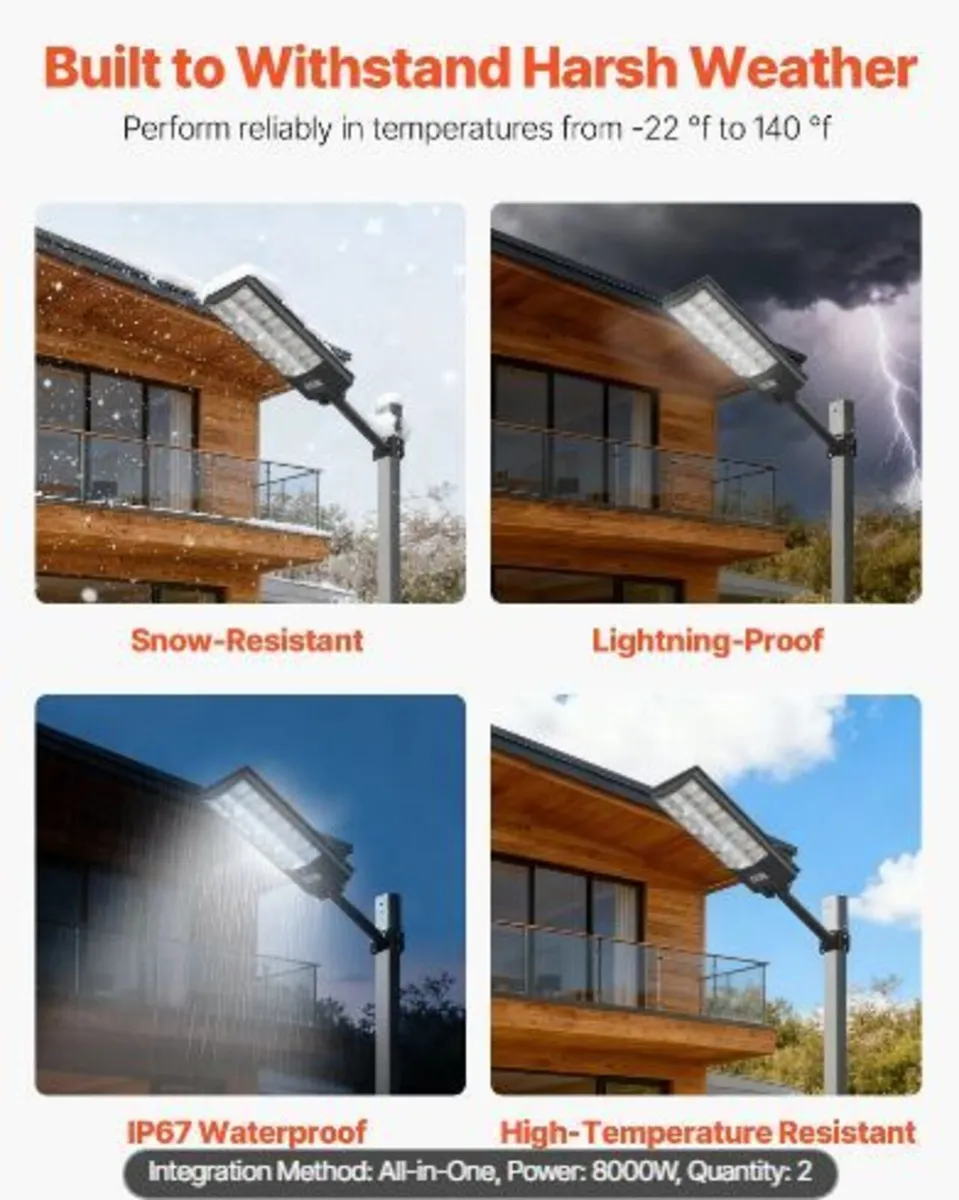 8000W Solar Street Lights Outdoor - Image 2