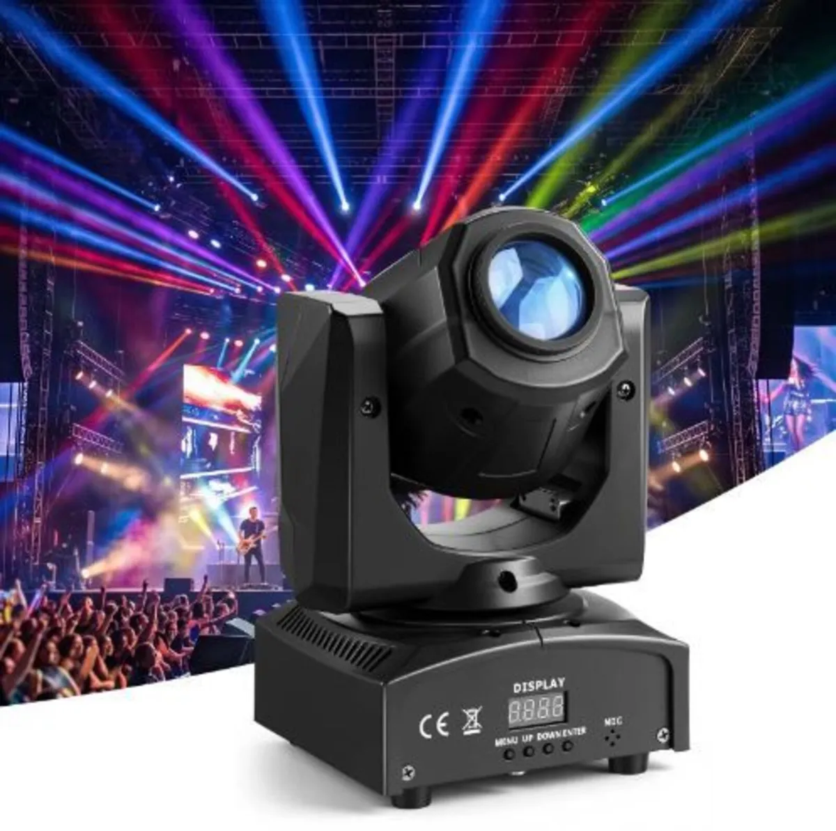 LED Moving Head Light, 30W RGB Stage - Image 1