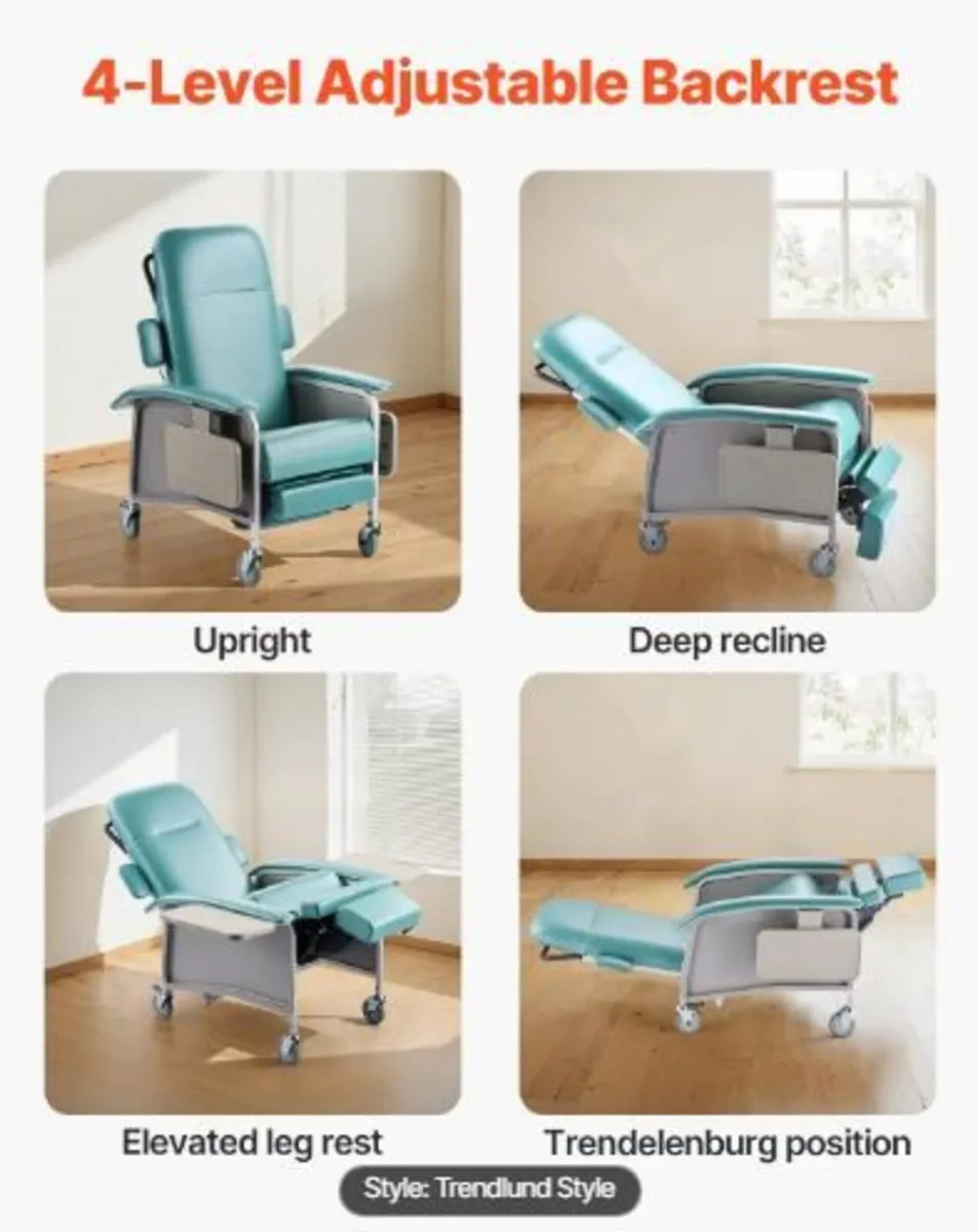 Geri Chair Recliner, 4-Position Reclining - Image 4