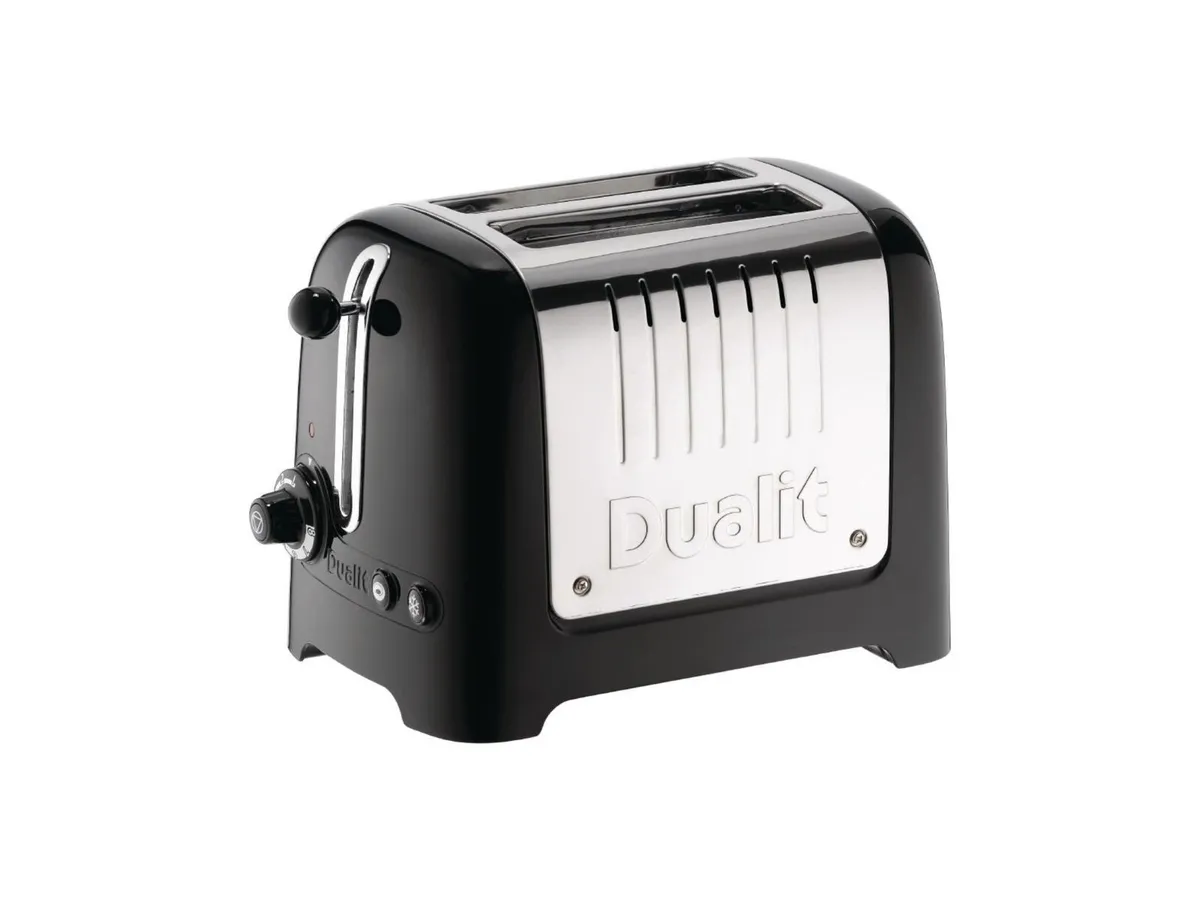Dualit 2 Slice Lite Toaster Black 2 CC800 - Ex VAT - Image 1