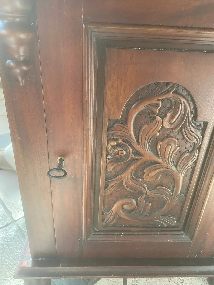 Tall rosewood veneer hall stand - Image 2