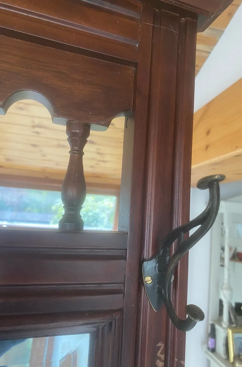 Tall rosewood veneer hall stand - Image 3
