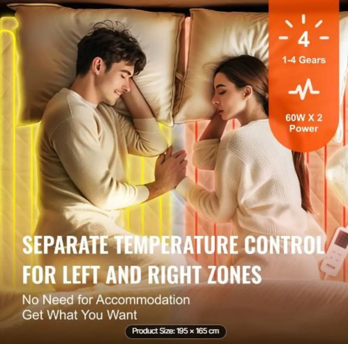 Heated Mattress Pad, 195 x 165 cm - Image 2