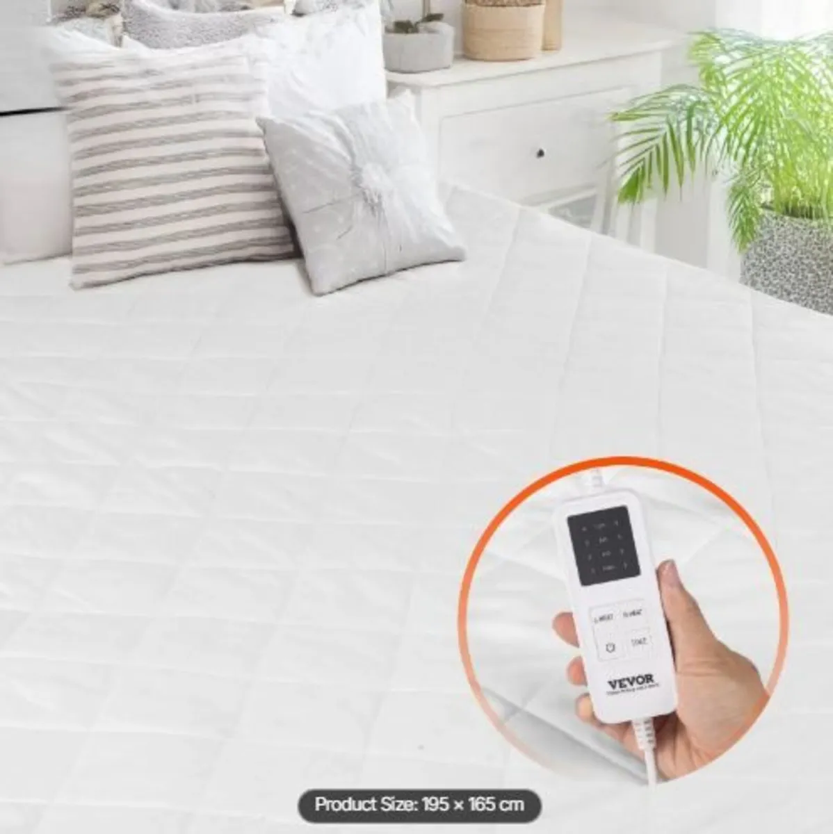 Heated Mattress Pad, 195 x 165 cm - Image 1