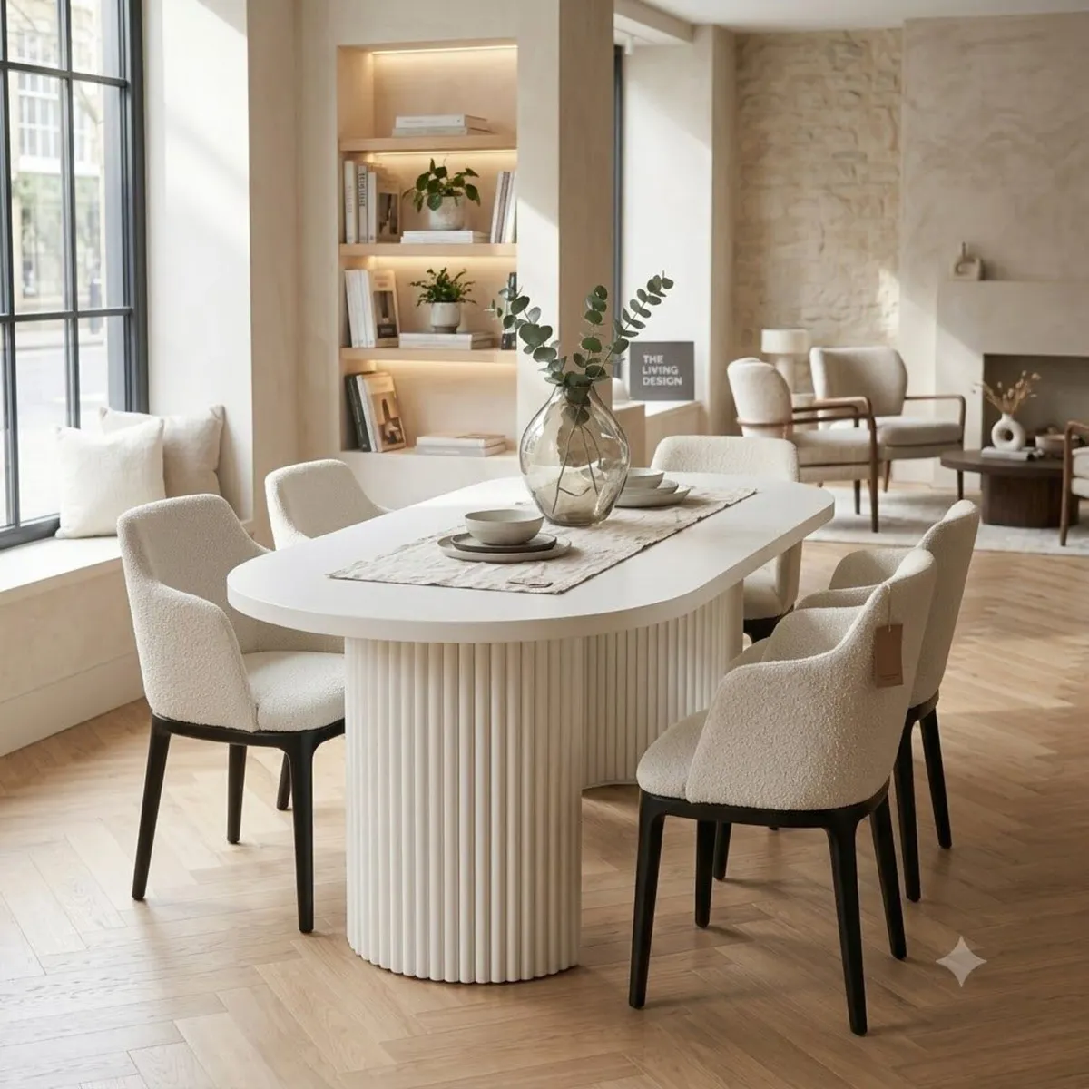 ELEMENTS Extendable Round Dining Table – Cashmere - Image 4