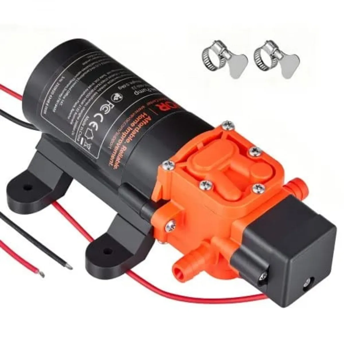 Water Pressure Pump, 12V DC 1.2 GPM (4.5 L/min), 2 - Image 1