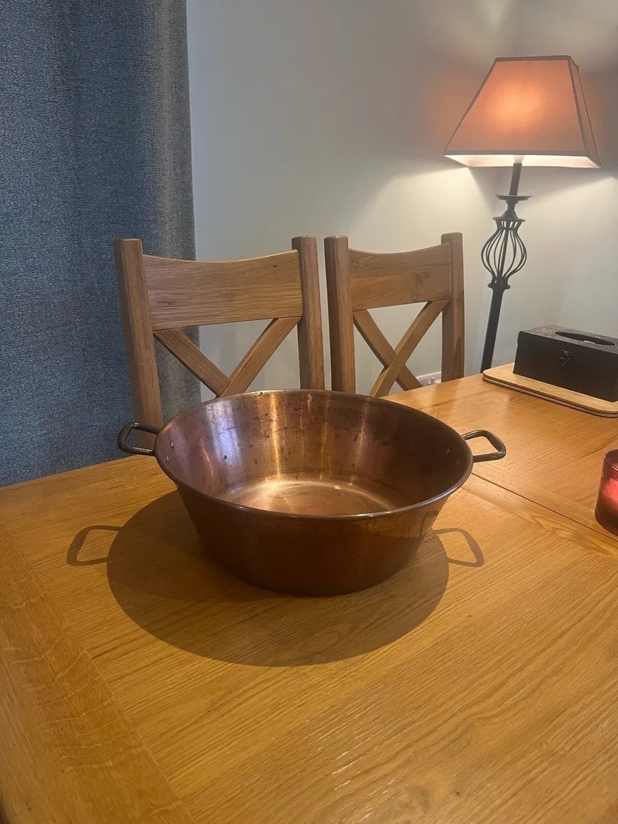 Vintage Copper Preserve Pan - Image 1