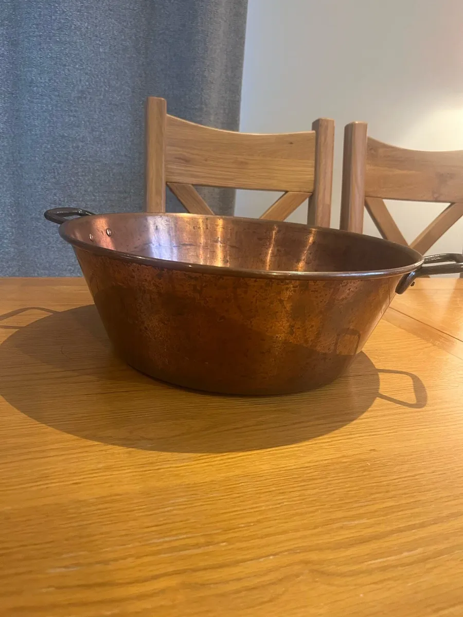 Vintage Copper Preserve Pan - Image 2