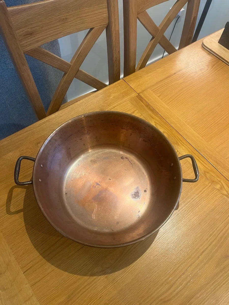 Vintage Copper Preserve Pan - Image 3