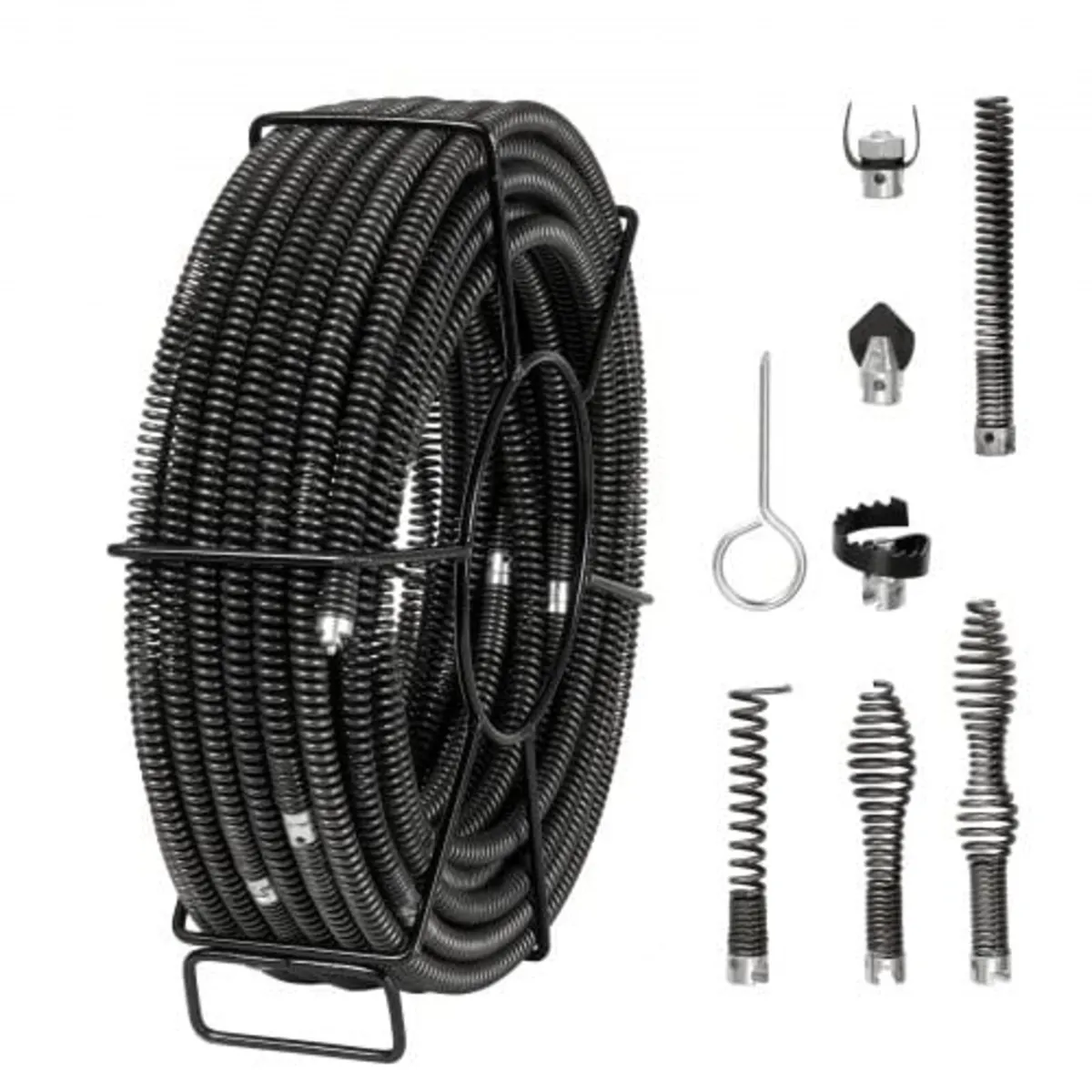 Sectional Drain Cleaning Cable 100FT/30.5 m x 5/8I - Image 1
