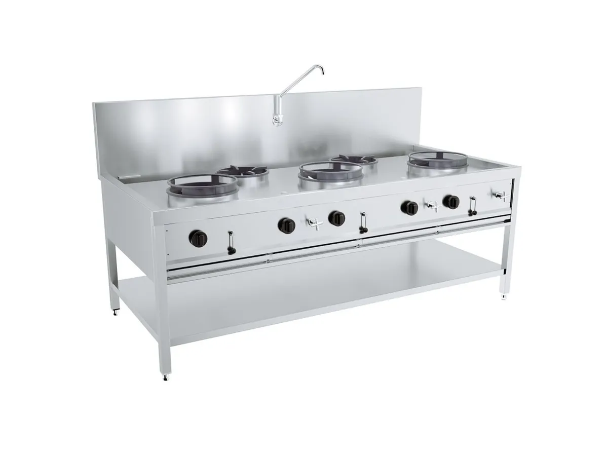 GAS WOK TABLE 3X17KW + 2X9KW 7178.1210 - Ex VAT - Image 1