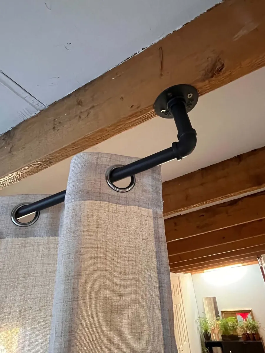 Industrial Adjustable Curtain Rails & Curtains - Image 2