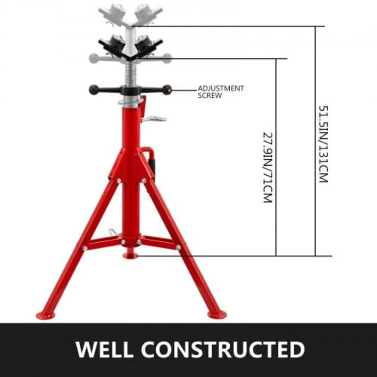 Pipe Stand with 2-Ball Transfer V-Head and Folding - Image 4