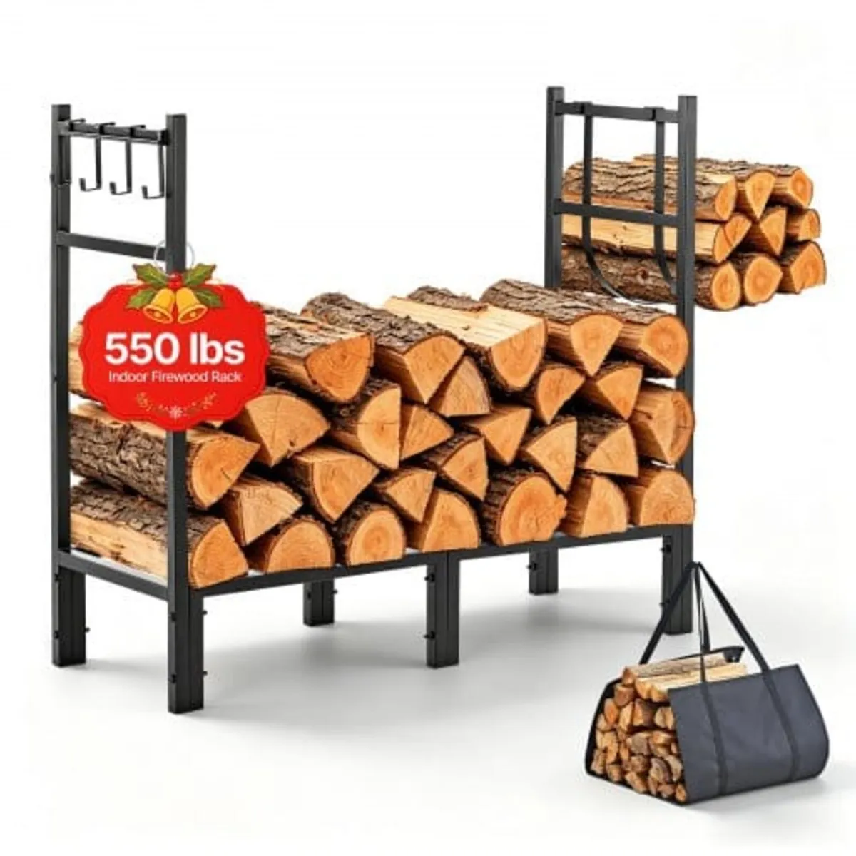 Firewood Rack 830 mm Heavy Duty Indoor Fire Wood S - Image 1