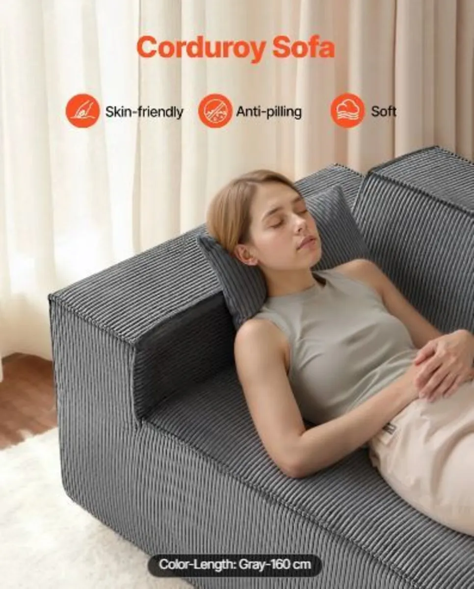 Loveseat Sofa, 160 cm 2-Seats - Image 2