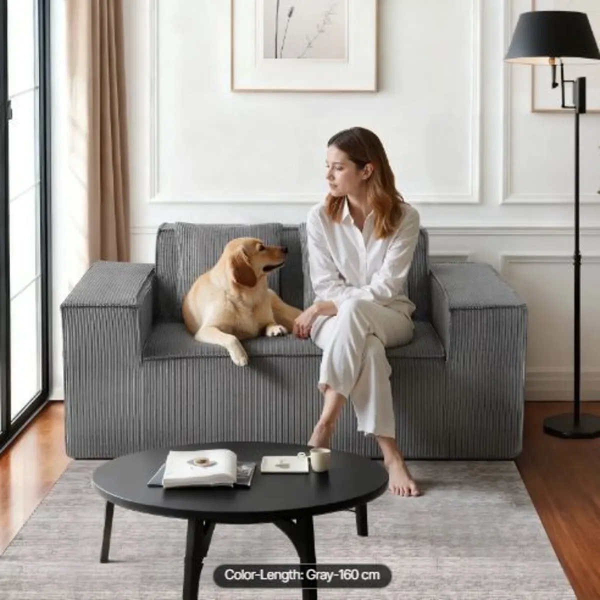 Loveseat Sofa, 160 cm 2-Seats - Image 3