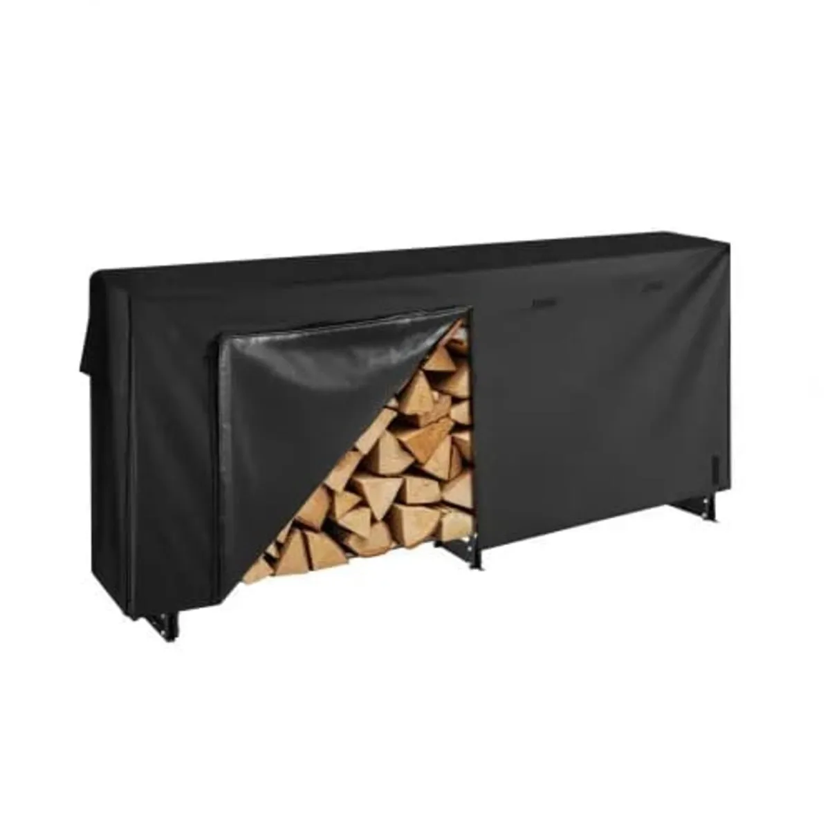 Firewood Rack with Waterproof Cover, 2.57m Outdoor - Image 1