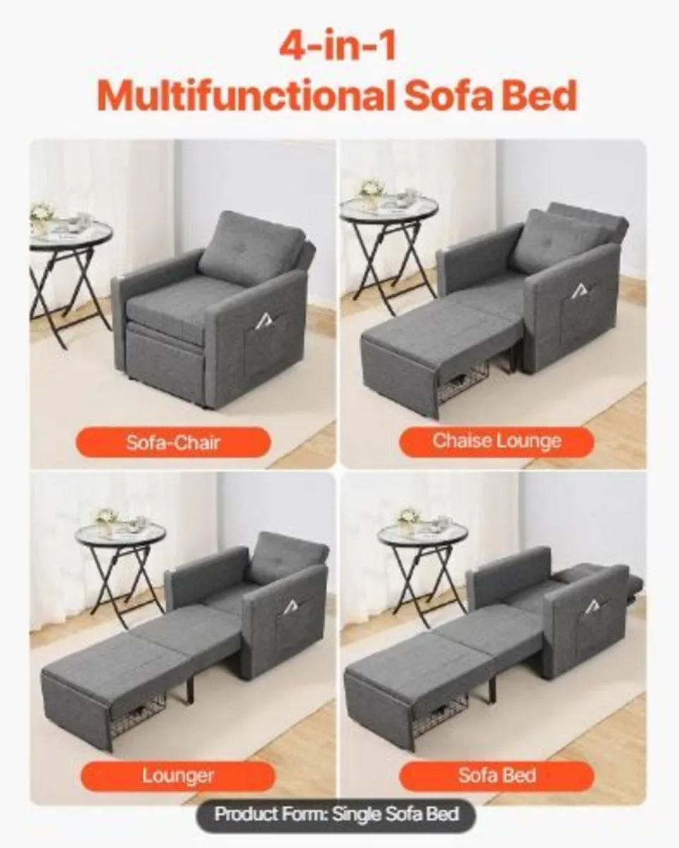 Sleeper Sofa Bed, Convertible Sleeper - Image 4