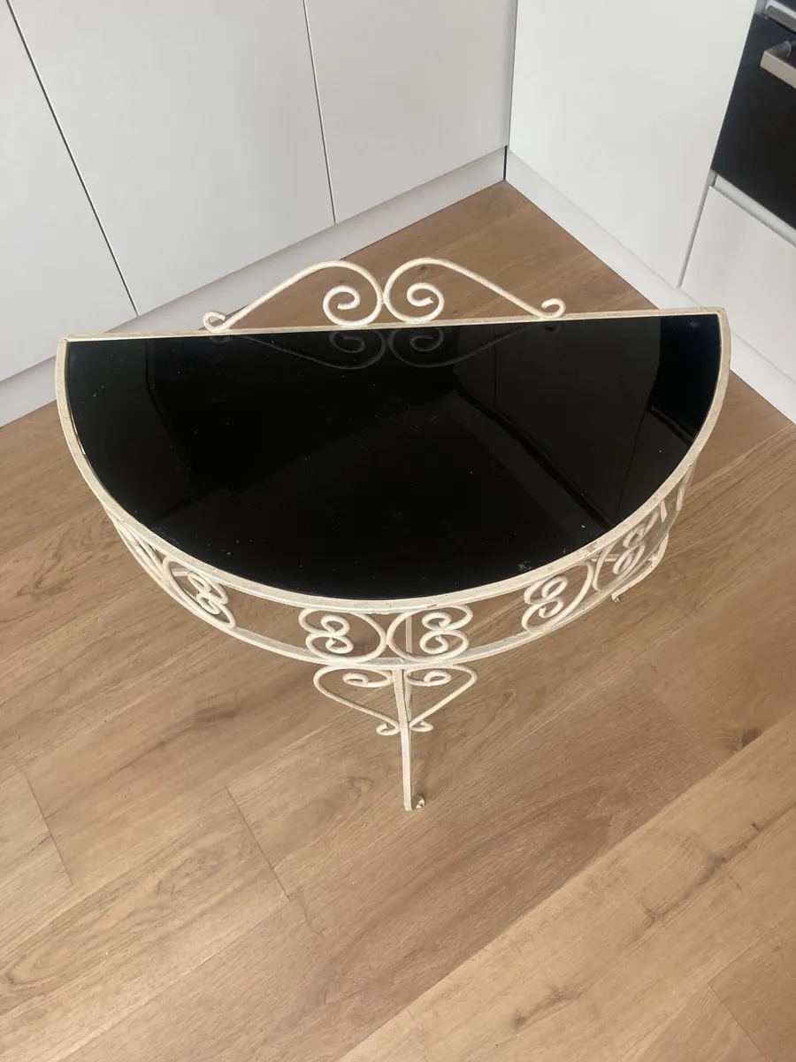 Vintage Console / Demi Lune Table - Image 2