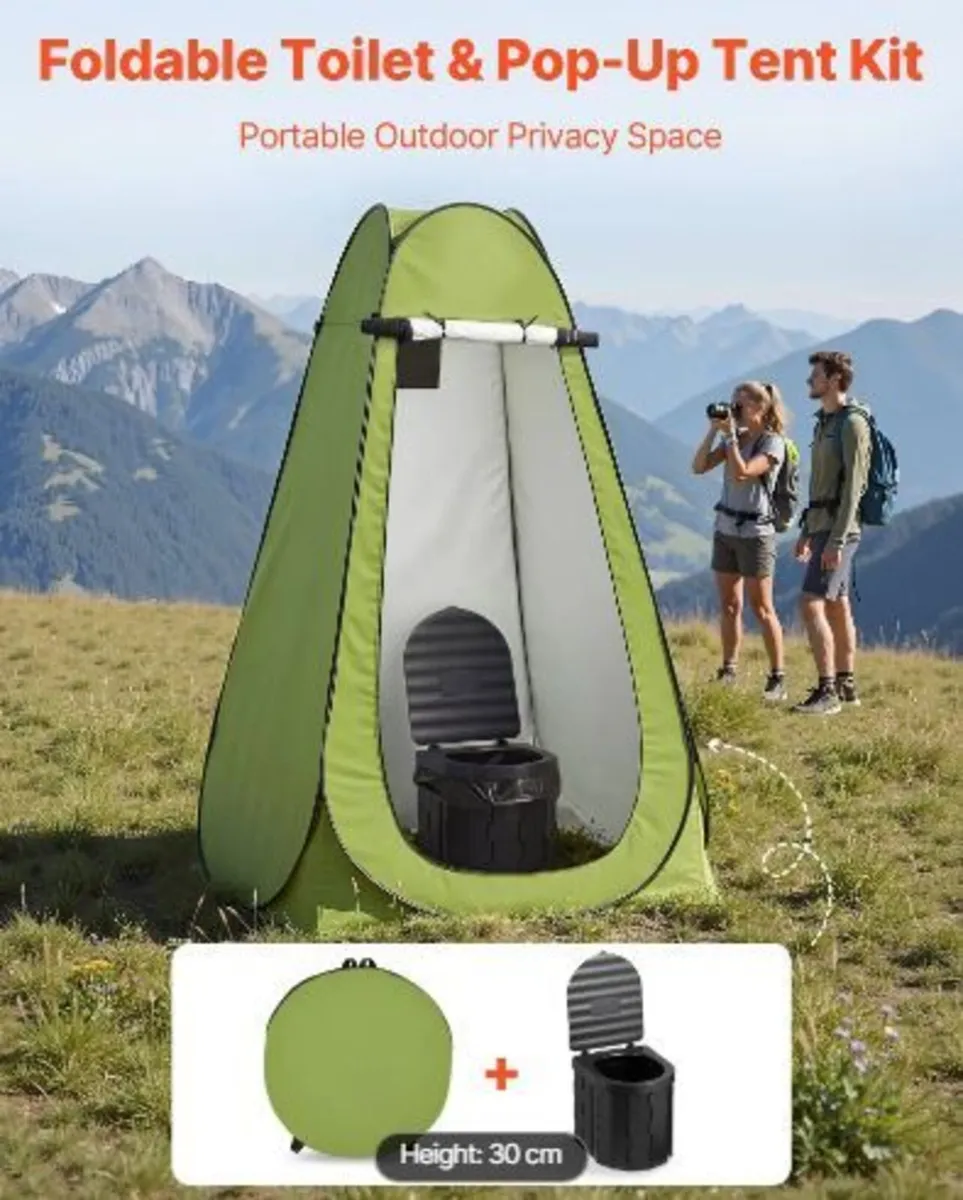 Portable Toilet Kit, 330 lbs Load Capacity, - Image 4