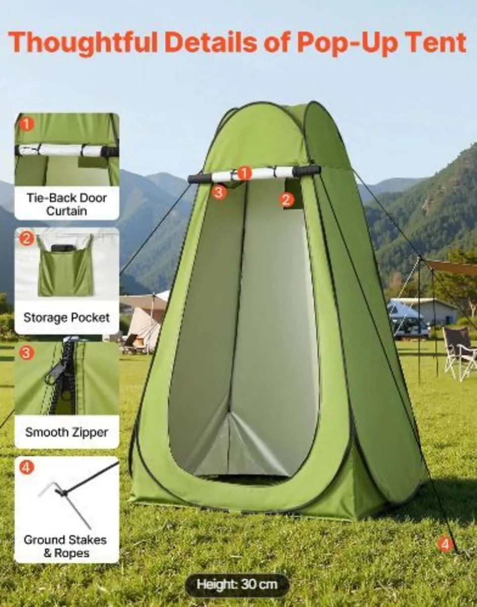 Portable Toilet Kit, 330 lbs Load Capacity, - Image 1