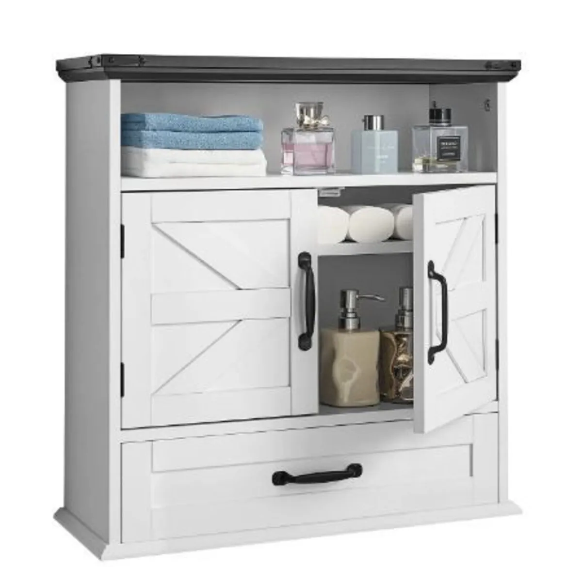 Bathroom Wall Cabinet, 2 Doors - Image 1