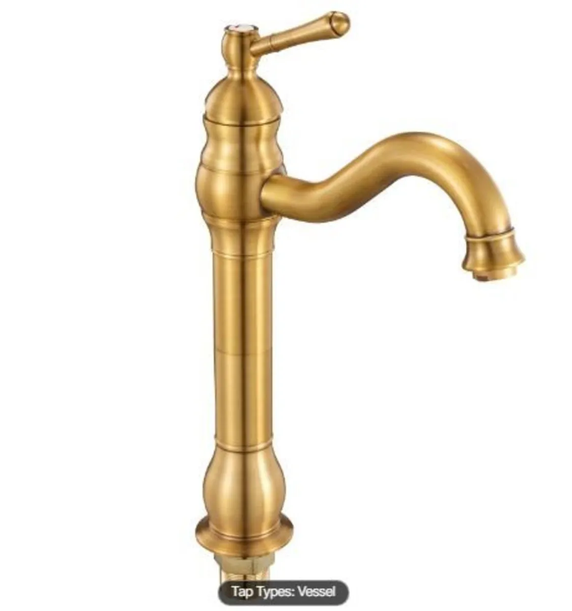 Single Handle Sink Faucet, Solid Brass Single - Image 3