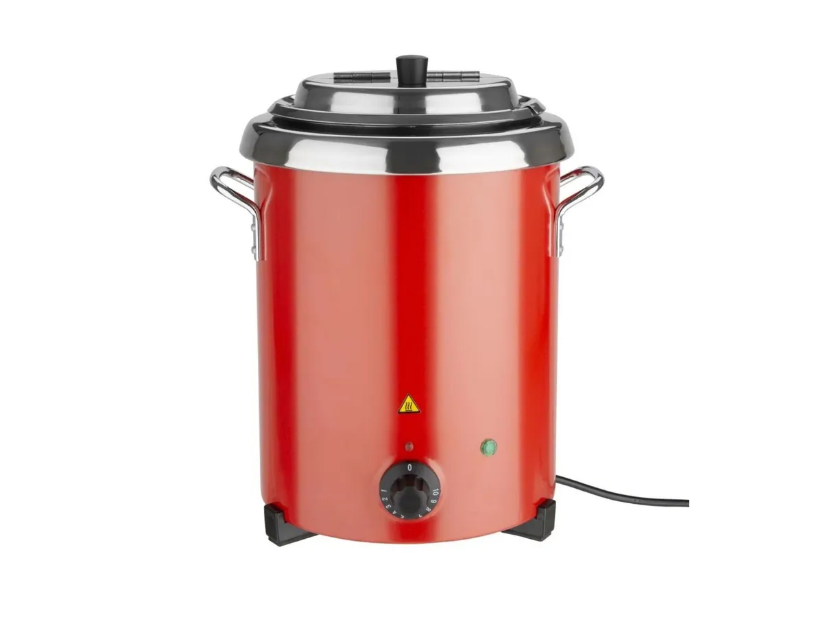 Buffalo Red Soup Kettle GH227 - Ex VAT - Image 1