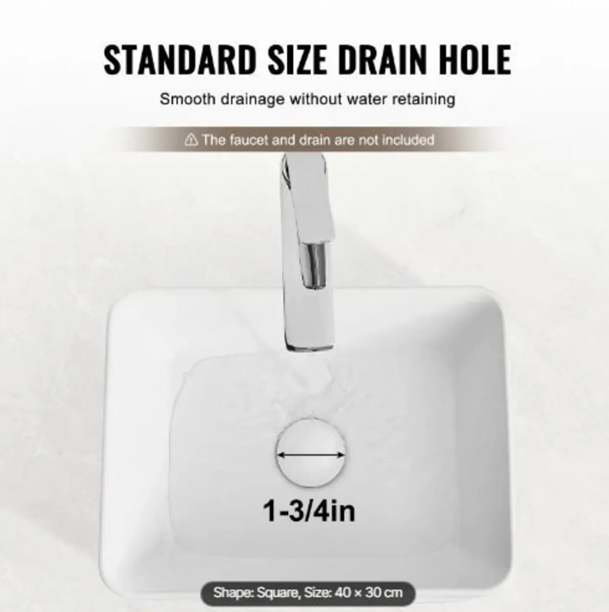 Rectangle Vessel Sink, 16" x 12" Bathroom - Image 2