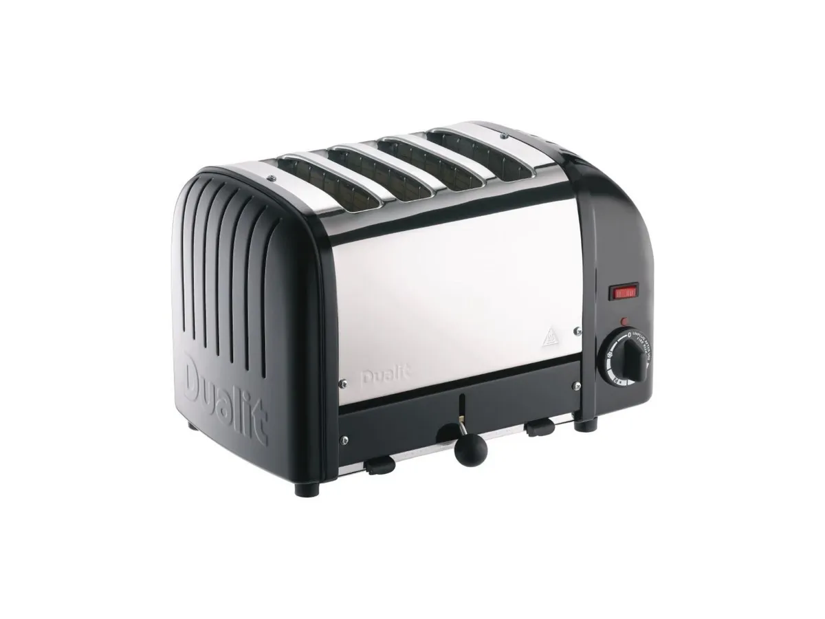 Dualit 4 Slice Vario Toaster Black 4 E266 - Ex VAT - Image 1